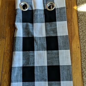 EUC buffalo check curtains
